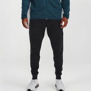 Under Armour Men Sz XL UA Armour Fleece Storm Pants Joggers Black Athletic NWOT